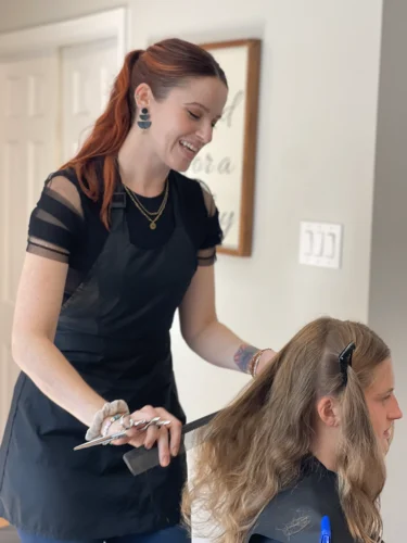 One of the standout features of Cassie's service is her commitment to bringing salon-quality hair services directly to your home