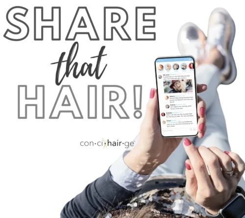 Share That Hair! Grab your phone, snap a pic, and share that gorgeous hair with the world!