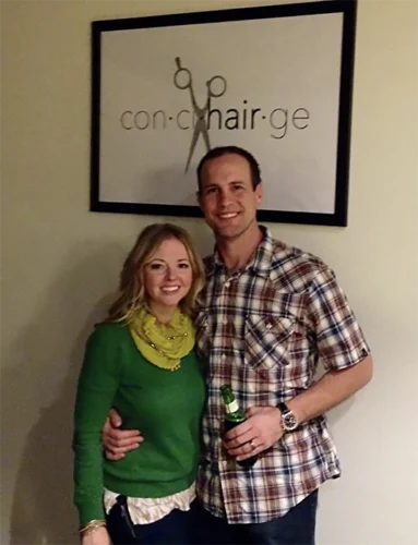 Stephanie and Jonathan Cleck of Concihairge - Celebrating 10 years of providing In Home Salon Services